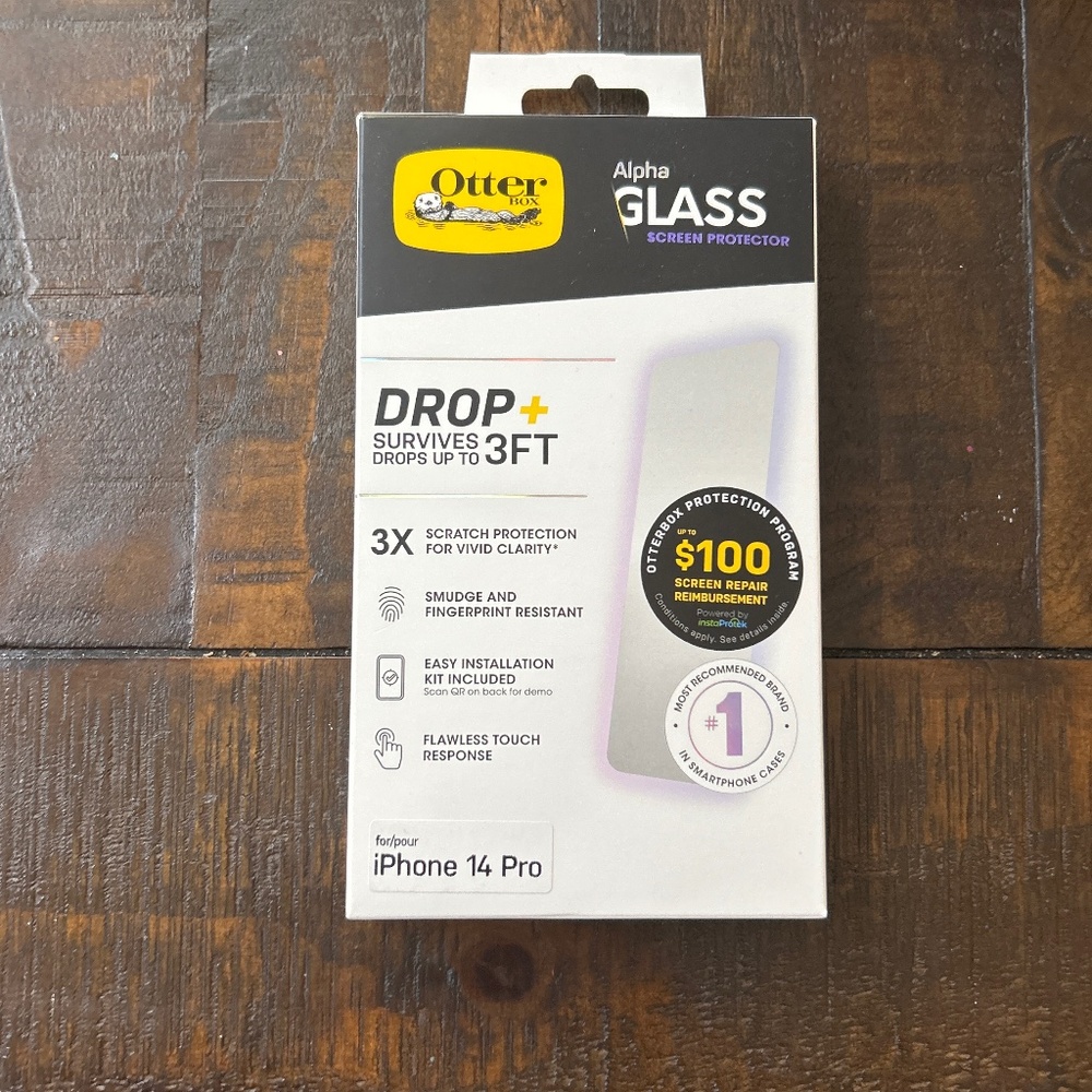 OTTER BOX ALPHA GLASS PROTECTOR IPHONE 14 PRO /MAX